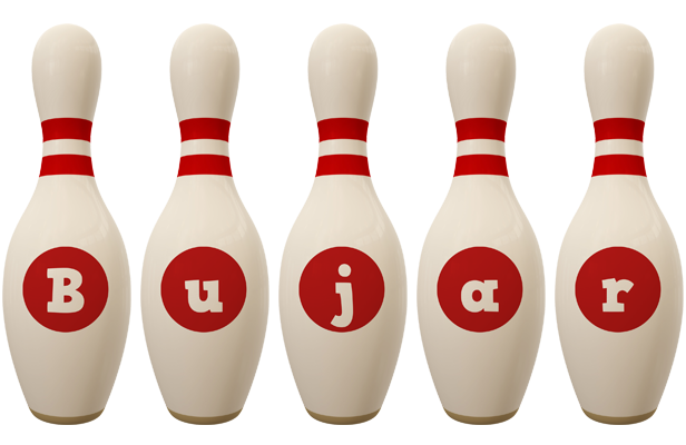 Bujar bowling-pin logo