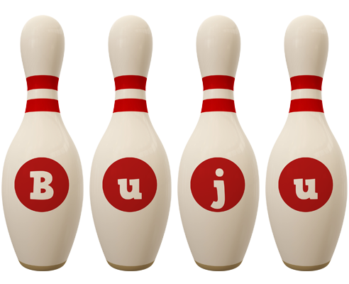 Buju bowling-pin logo