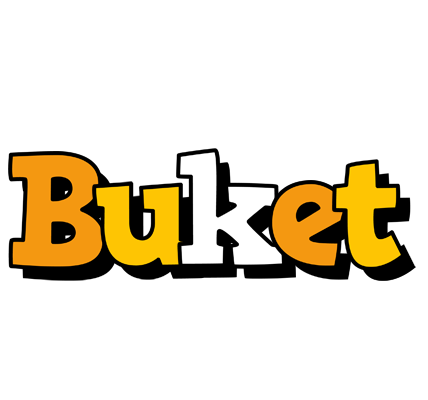 Buket cartoon logo