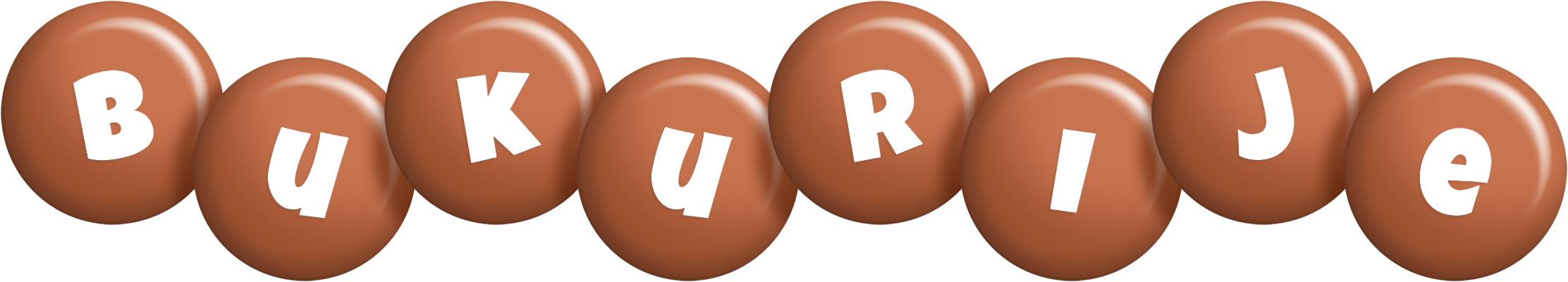 Bukurije candy-brown logo