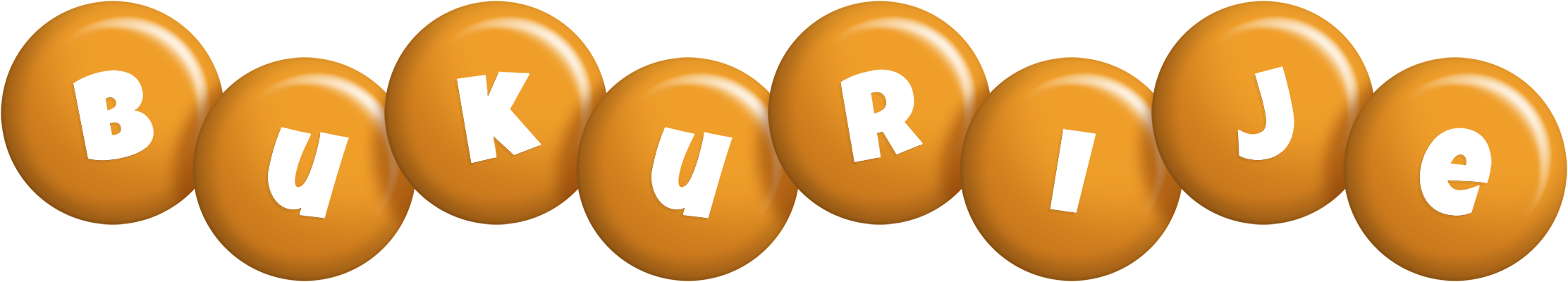 Bukurije candy-orange logo