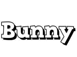 Bunny snowing logo