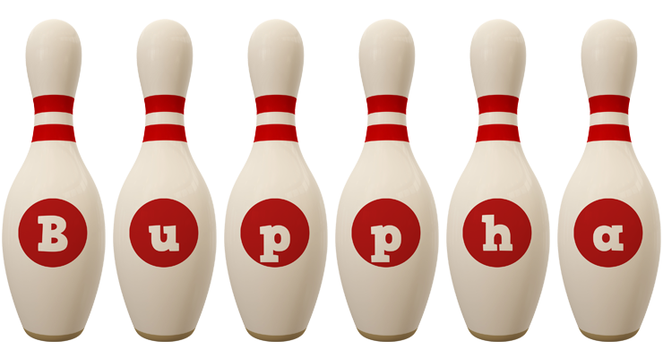 Buppha bowling-pin logo