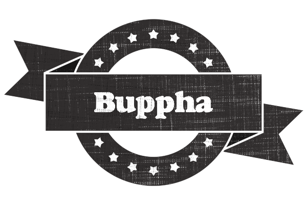 Buppha grunge logo