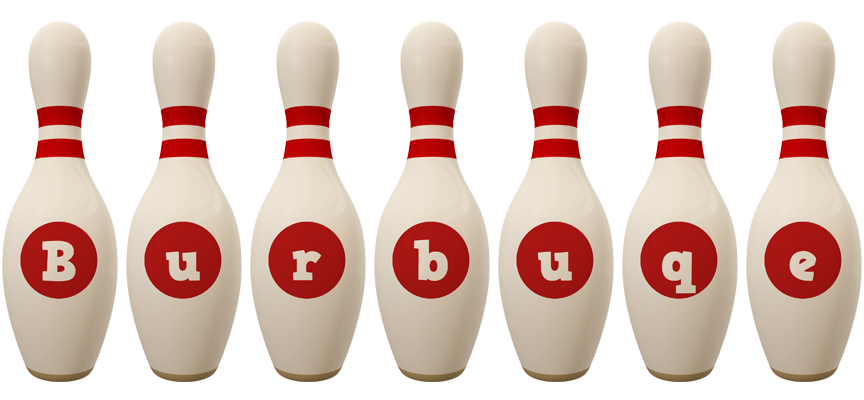 Burbuqe bowling-pin logo