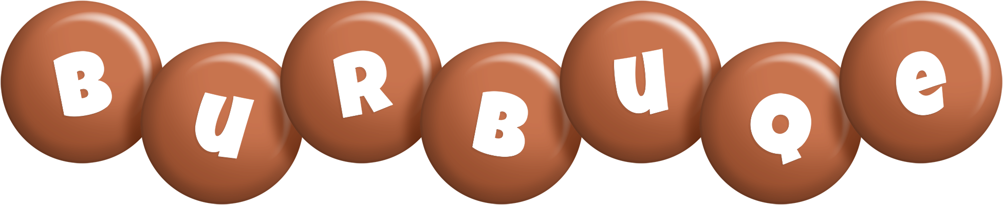 Burbuqe candy-brown logo