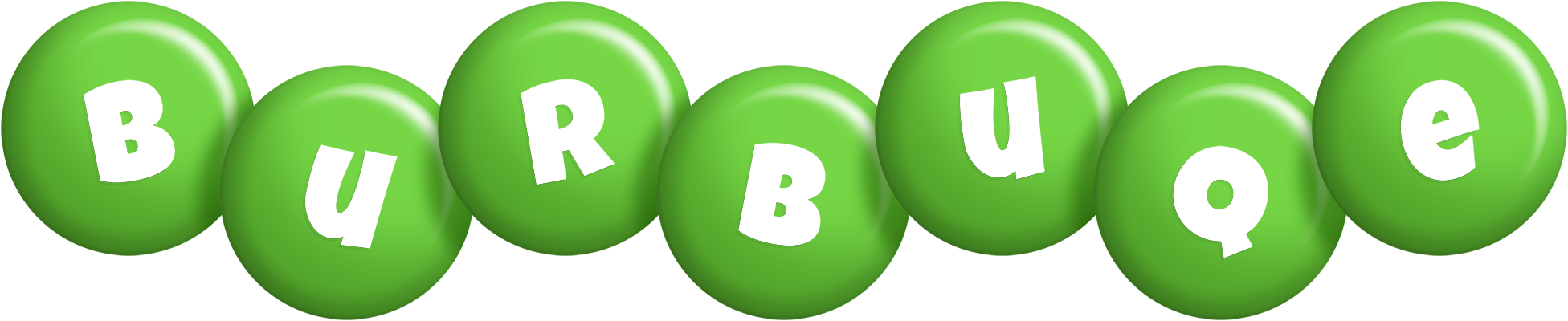 Burbuqe candy-green logo