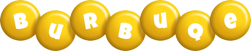 Burbuqe candy-yellow logo