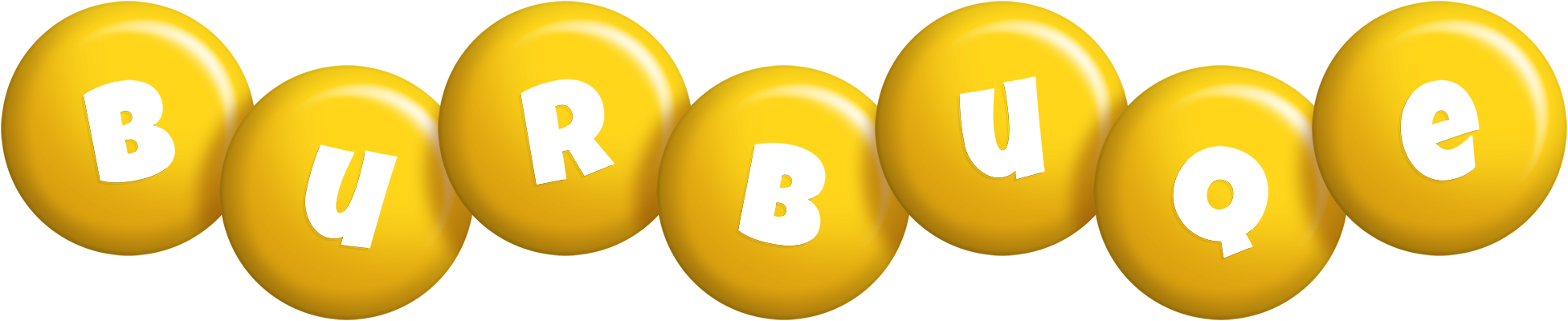 Burbuqe candy-yellow logo