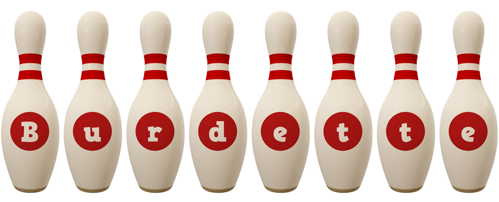 Burdette bowling-pin logo