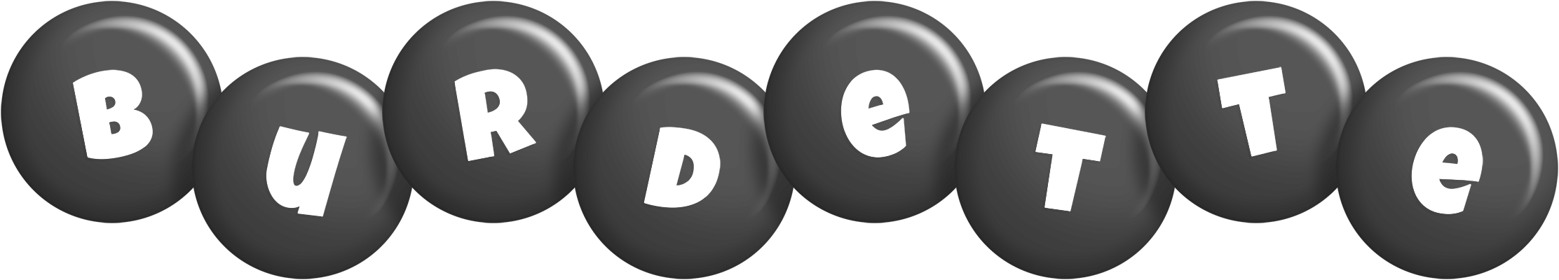 Burdette candy-black logo