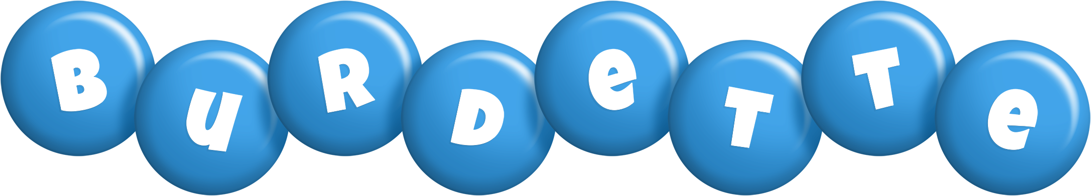 Burdette candy-blue logo
