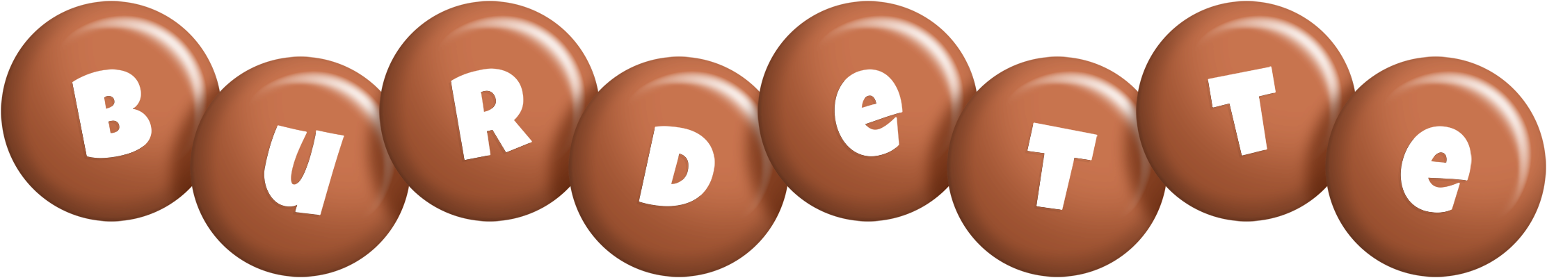Burdette candy-brown logo