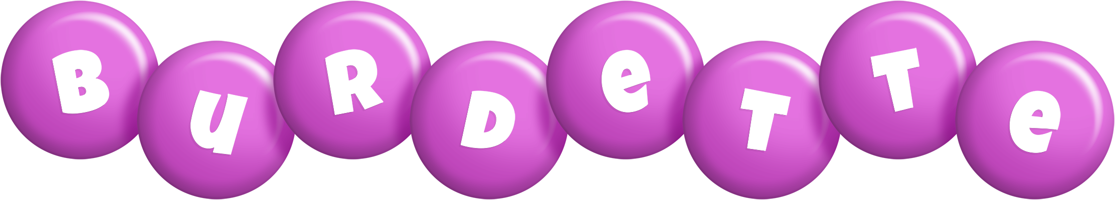 Burdette candy-purple logo