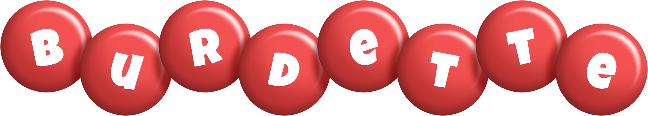 Burdette candy-red logo
