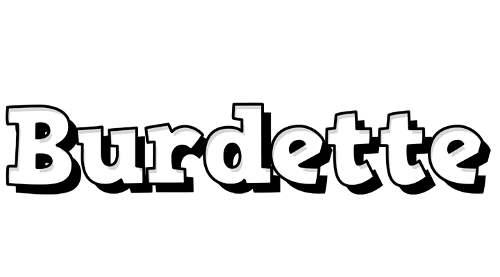 Burdette snowing logo