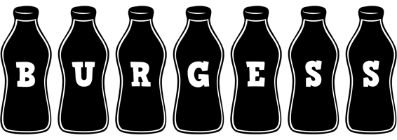 Burgess bottle logo