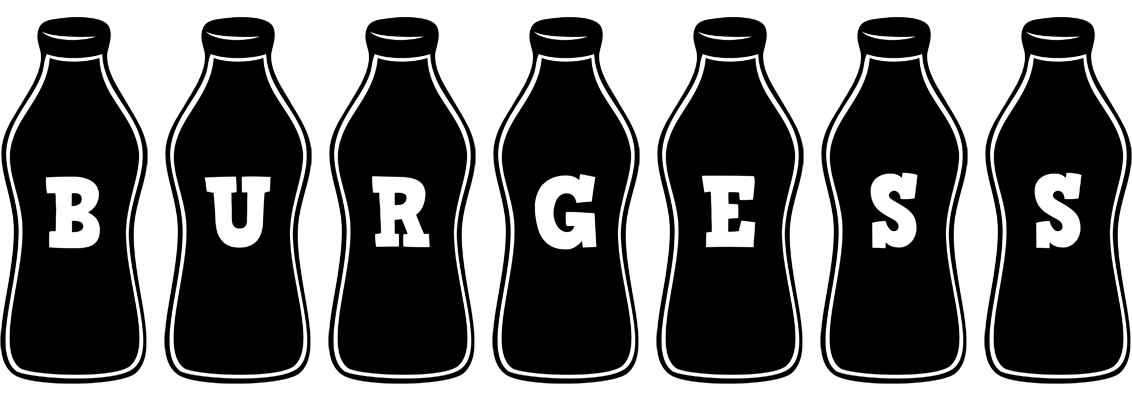 Burgess bottle logo