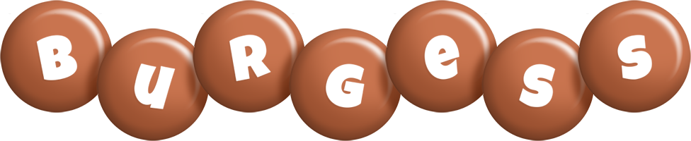 Burgess candy-brown logo