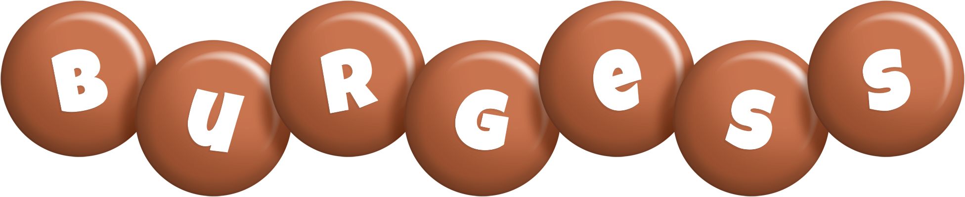 Burgess candy-brown logo