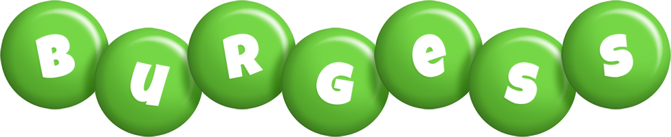 Burgess candy-green logo