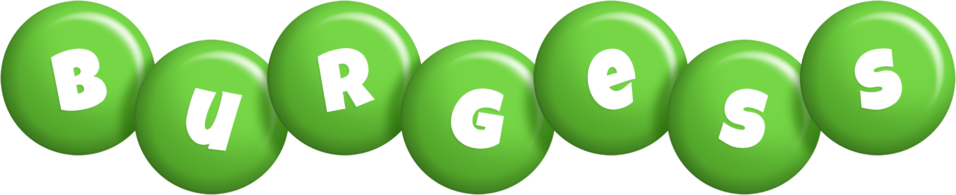 Burgess candy-green logo