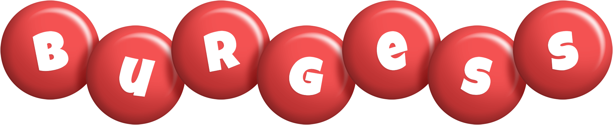 Burgess candy-red logo