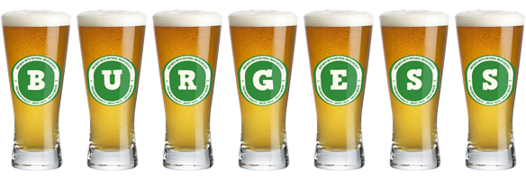 Burgess lager logo