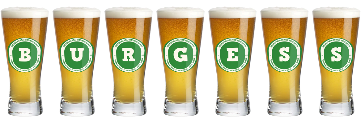 Burgess lager logo