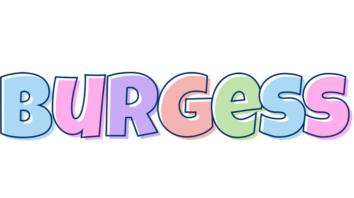Burgess pastel logo