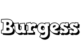 Burgess snowing logo