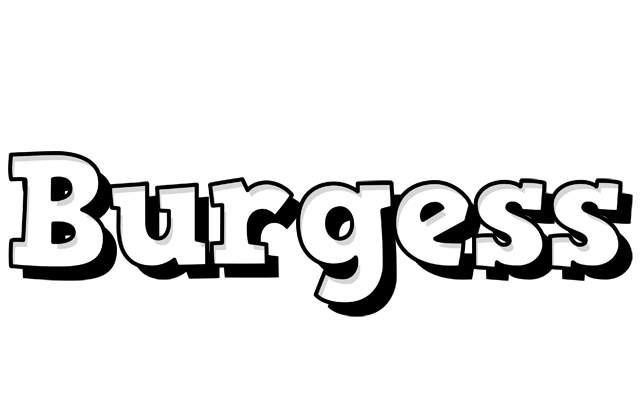 Burgess snowing logo