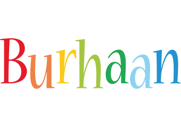 Burhaan birthday logo