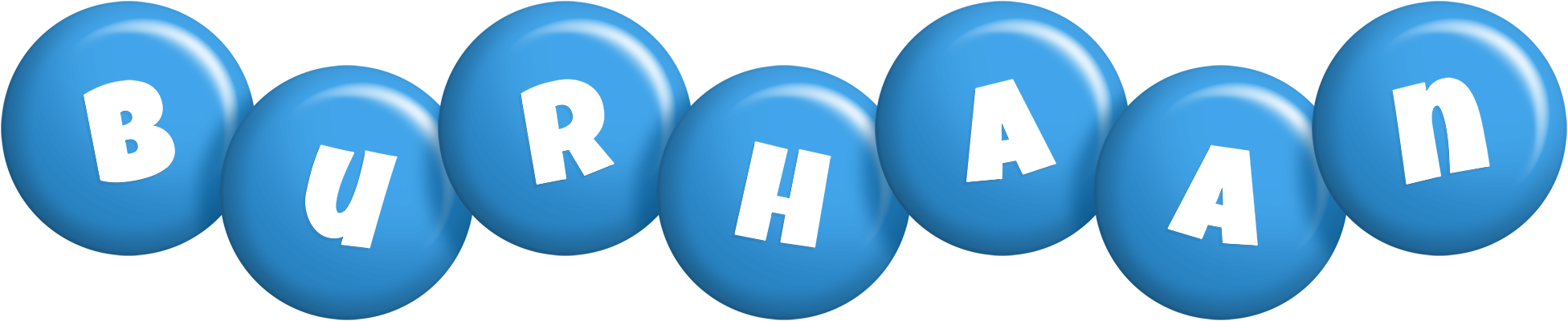 Burhaan candy-blue logo