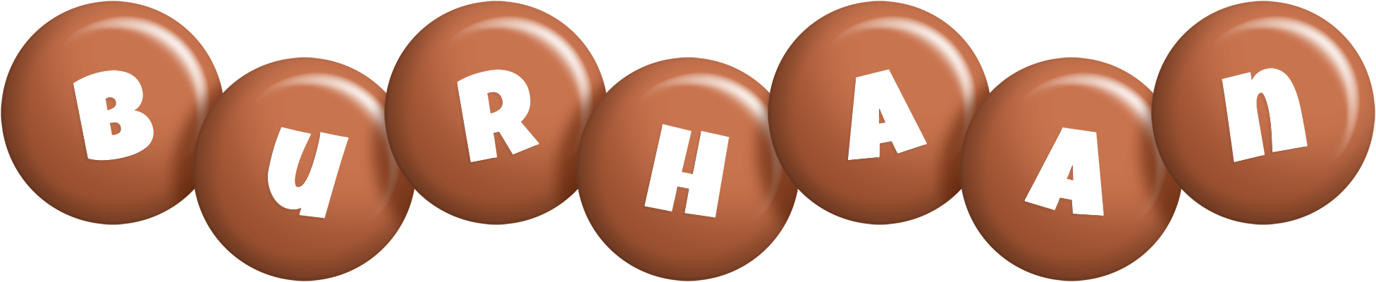 Burhaan candy-brown logo