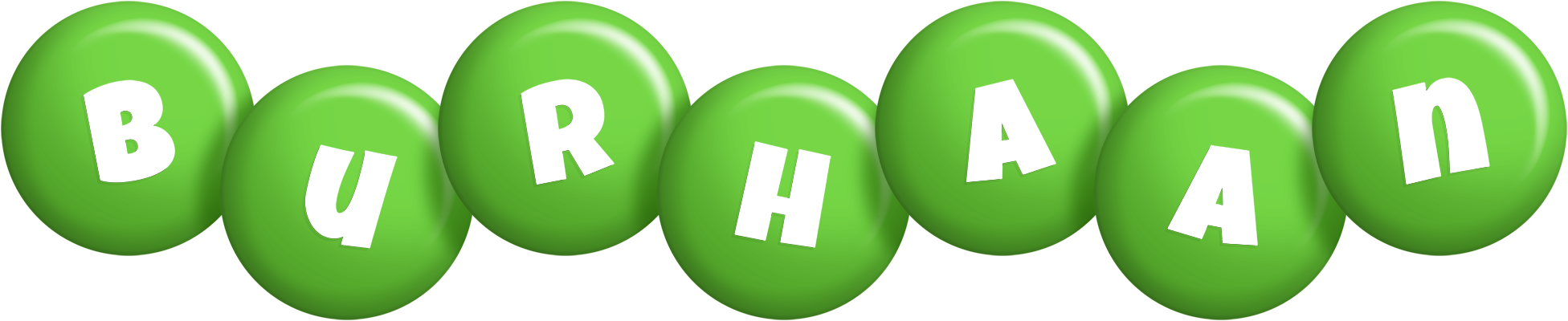 Burhaan candy-green logo