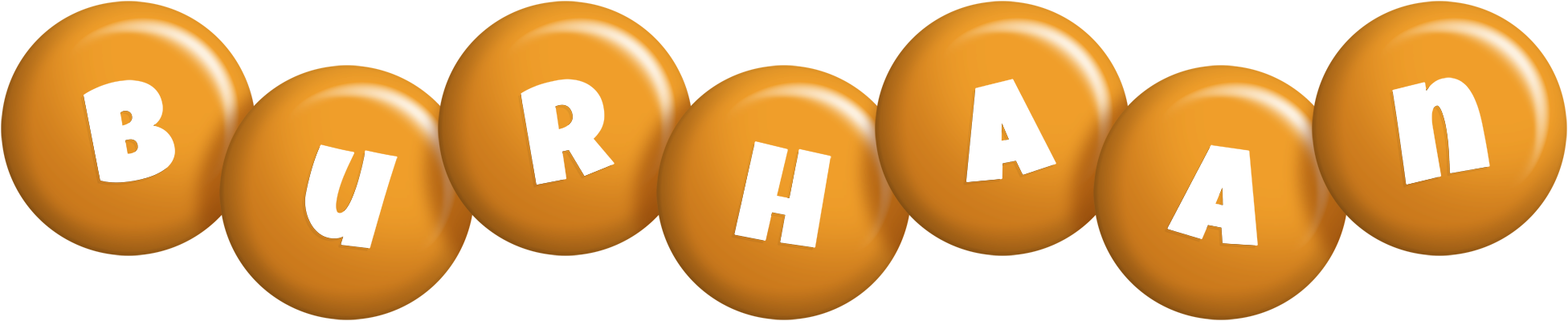 Burhaan candy-orange logo