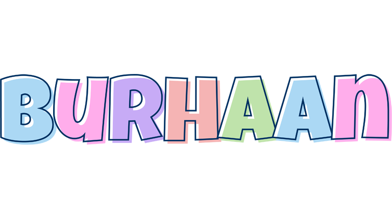 Burhaan pastel logo