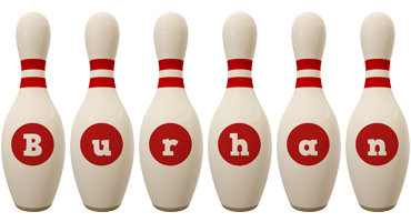 Burhan bowling-pin logo
