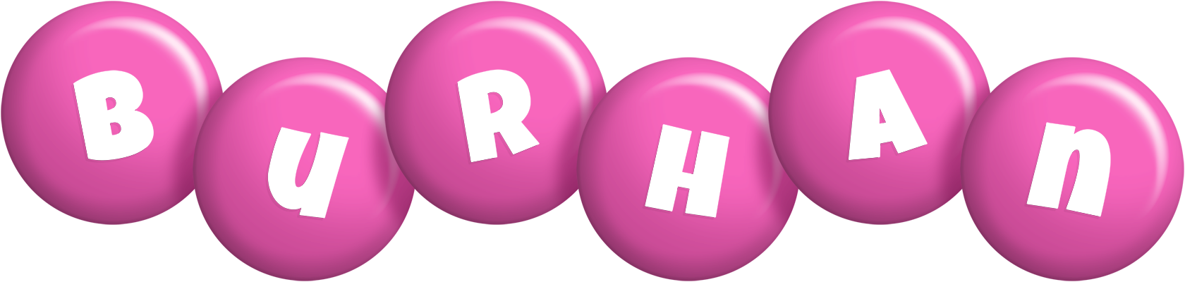 Burhan candy-pink logo