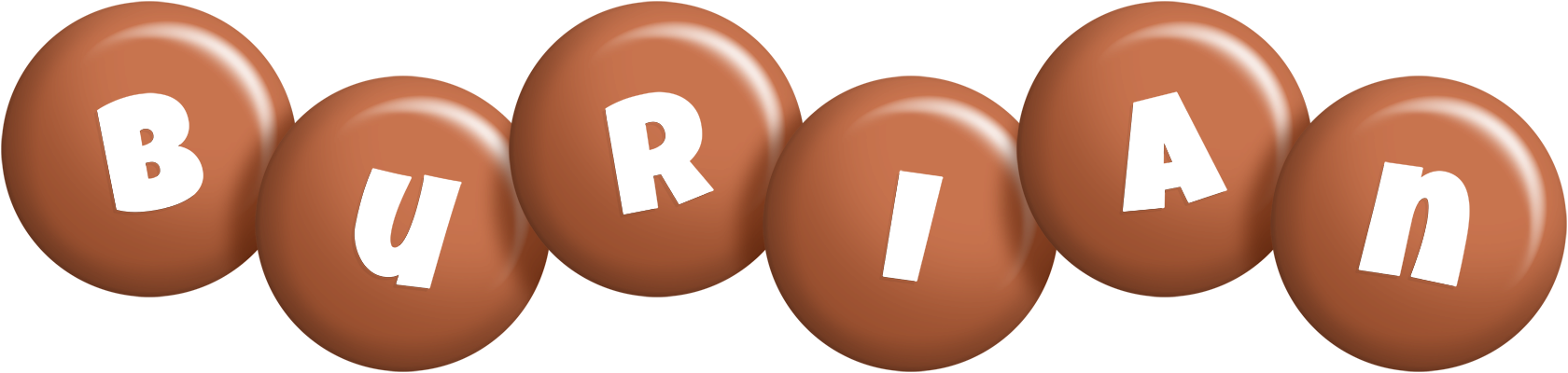 Burian candy-brown logo