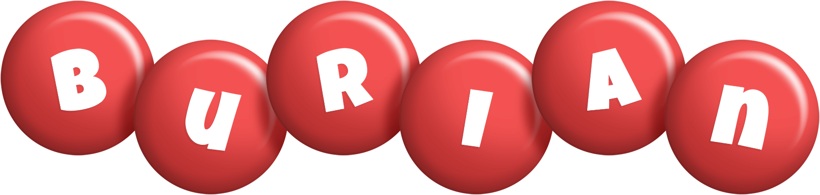 Burian candy-red logo