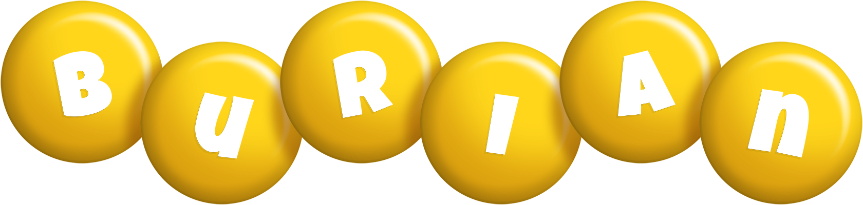Burian candy-yellow logo