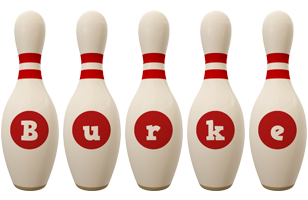 Burke bowling-pin logo