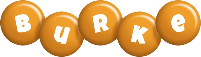 Burke candy-orange logo