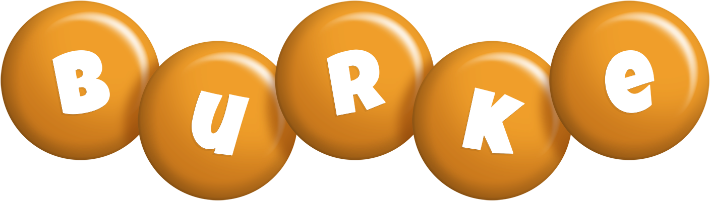 Burke candy-orange logo