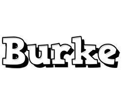 Burke snowing logo