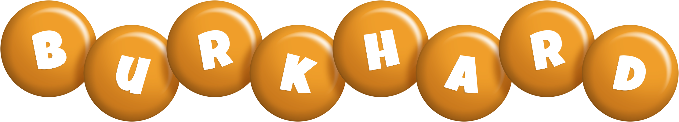 Burkhard candy-orange logo