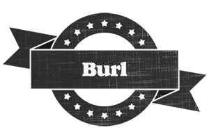 Burl grunge logo