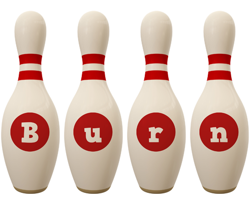 Burn bowling-pin logo